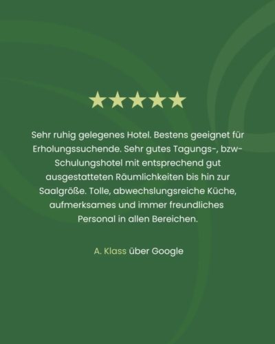 Wow – ganz lieben Dank für diese tolle 5-Sterne-Bewertung! 😊 Besonders freut uns natürlich das Lob an unser Team und die Küche – wir geben’s gerne weiter! 💚🍽️_______________#danke #5sterne #hotel #teamliebe #genussmomente #teamwork #landgutstemmen #landhotel #lueneburgerheide #stemmen #rotenburgwümme #tagungshotel #erholungsurlaub #kurzurlaub #auszeit